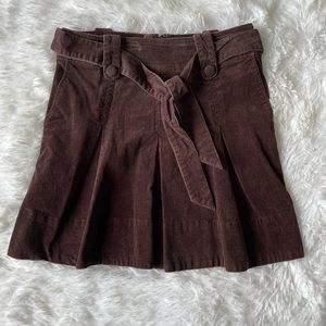 Brown corduroy skirt